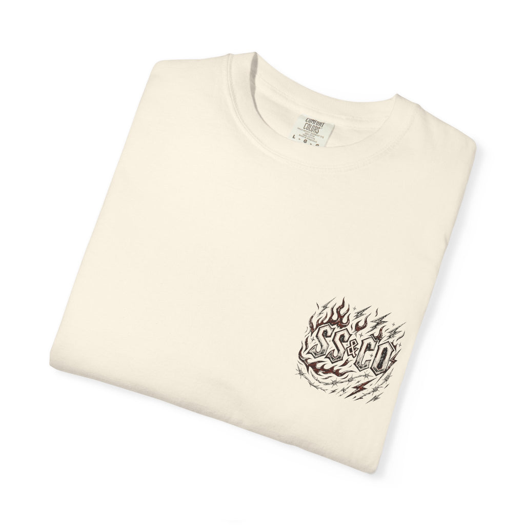 Karma Skull T-Shirt — "Chrome Won’t Save You From Karma" Moto Graphic Tee