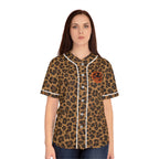 Leopard Motherhood Baseball Jersey — Women's Retro Rocker AOP