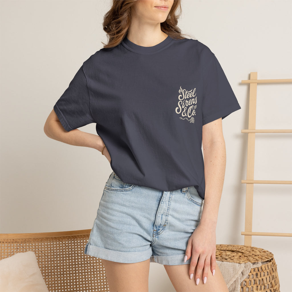 Built to Rise Graphic T-Shirt — Steel Sirens Co. Chest Logo