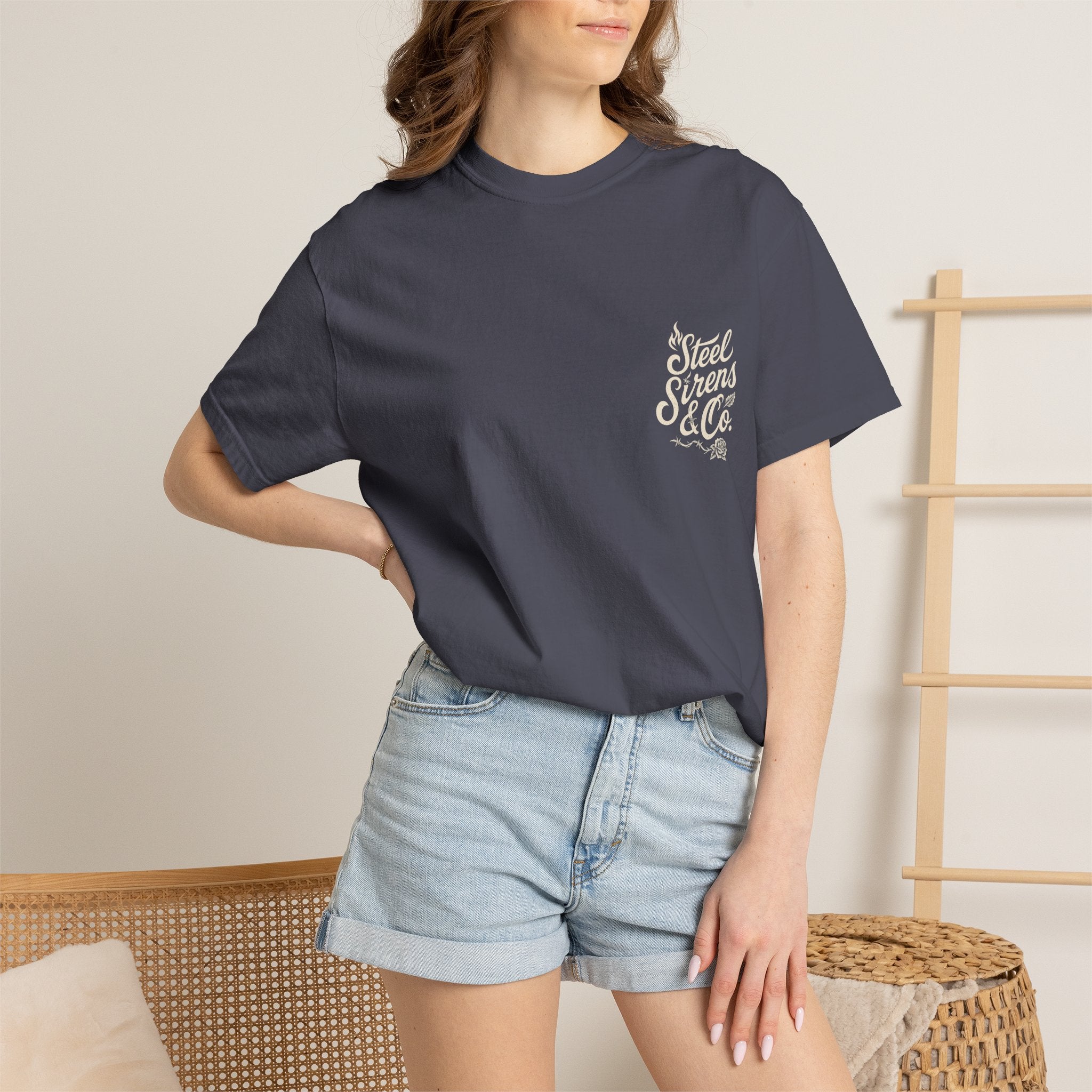 Built to Rise Graphic T-Shirt — Steel Sirens Co. Chest Logo