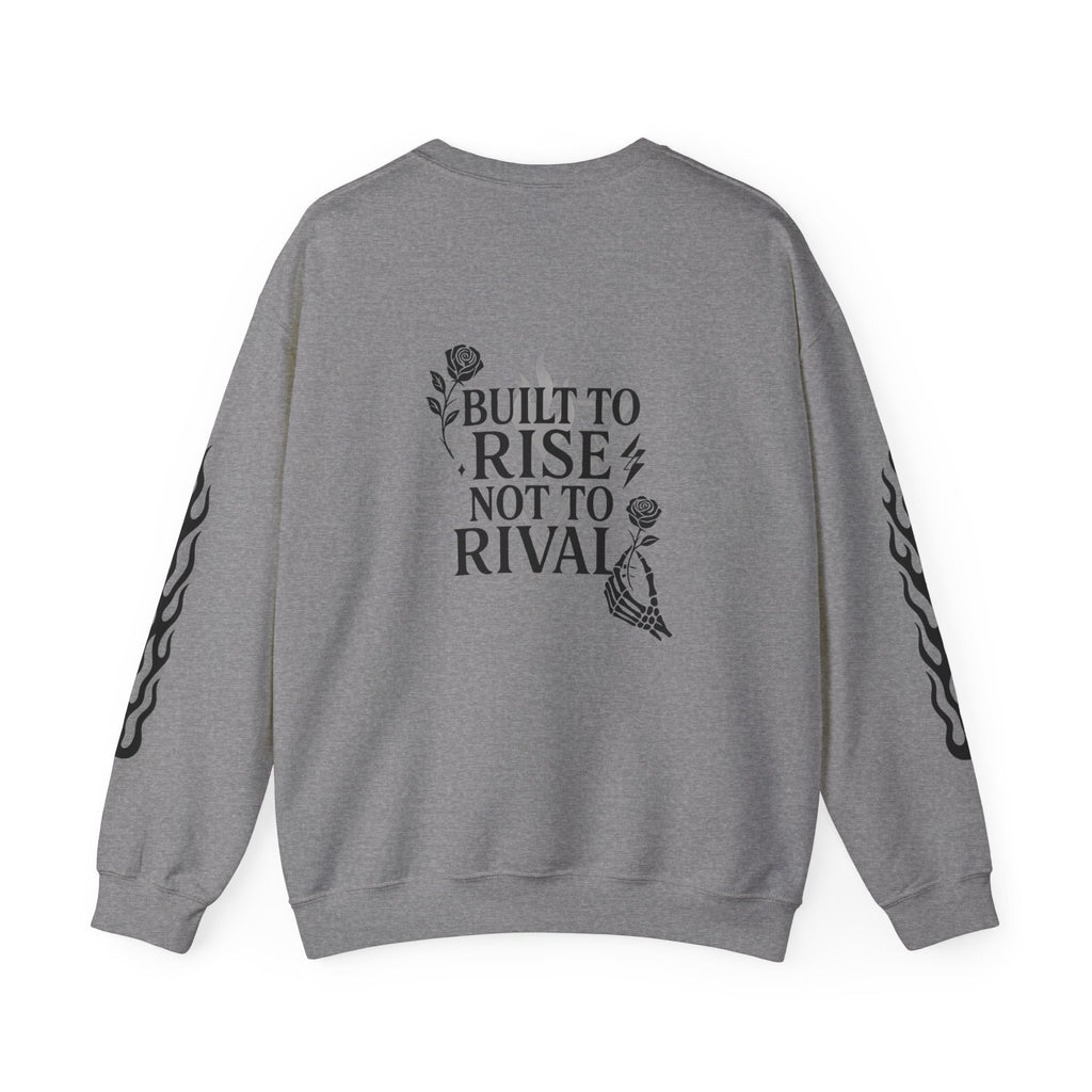 Crewneck Sweatshirt — "Steel Sirens & Co." Built to Rise Graphic