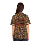Leopard Motherhood Baseball Jersey — Women's Retro Rocker AOP