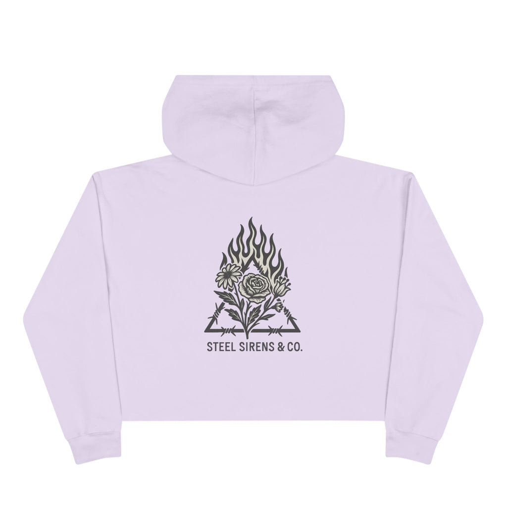 Burn & Bloom Crop Hoodie