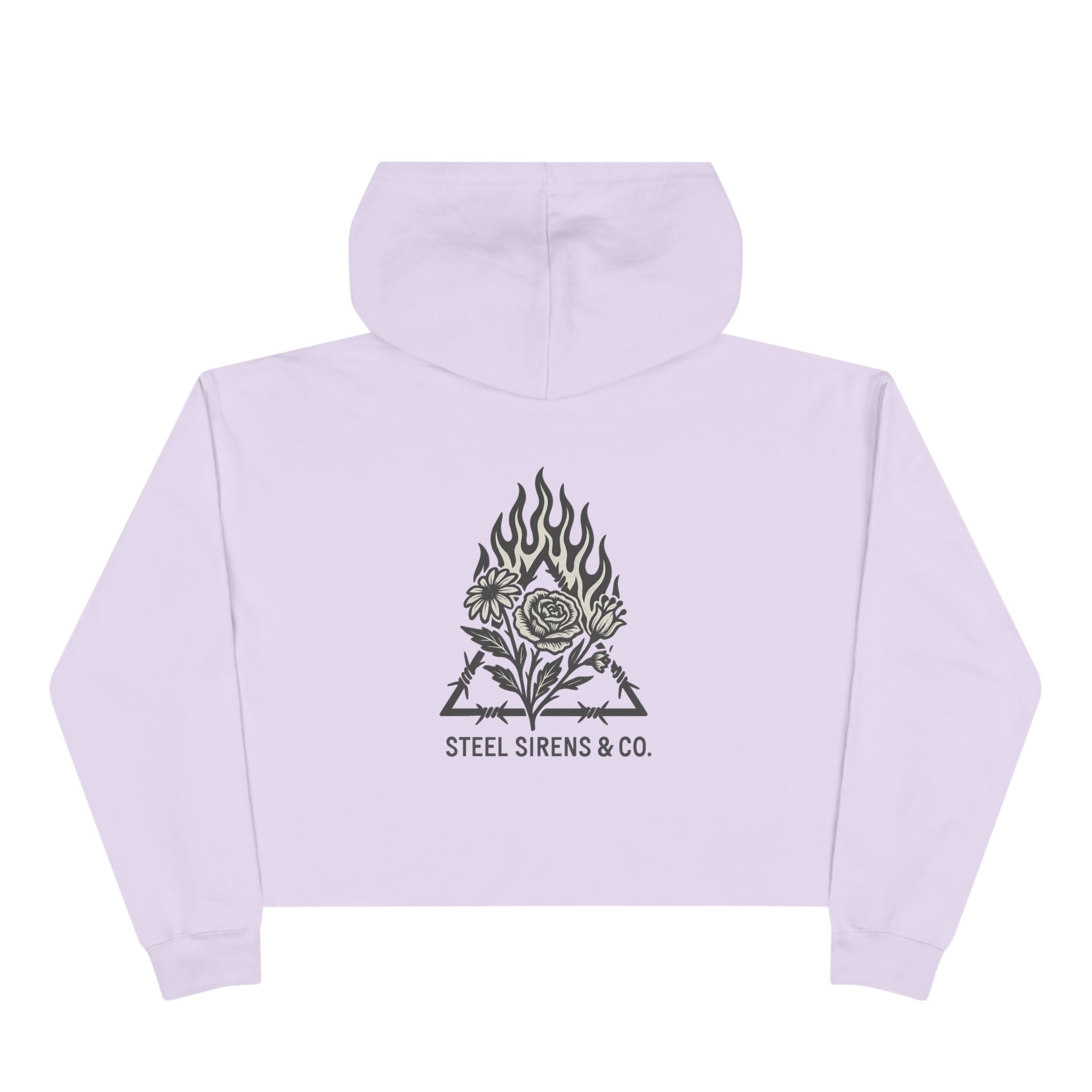 Burn & Bloom Crop Hoodie