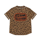Leopard Motherhood Baseball Jersey — Women's Retro Rocker AOP