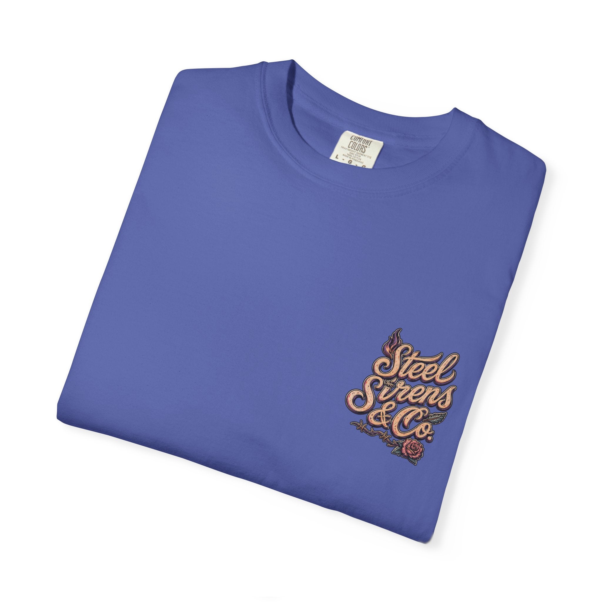 Steel Sirens Tee — Vintage Floral All-Seeing Eye Graphic T-Shirt