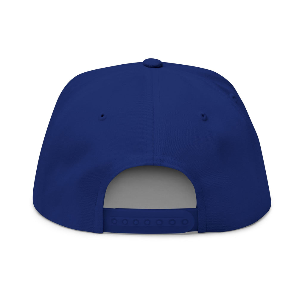 Flat Bill Cap — 'Steel Sirens & Co' Embroidered Laurel Snapback