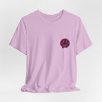 Motherhood Graphic Tee — 'Motherhood' Pink Checkerboard Logo T‑Shirt
