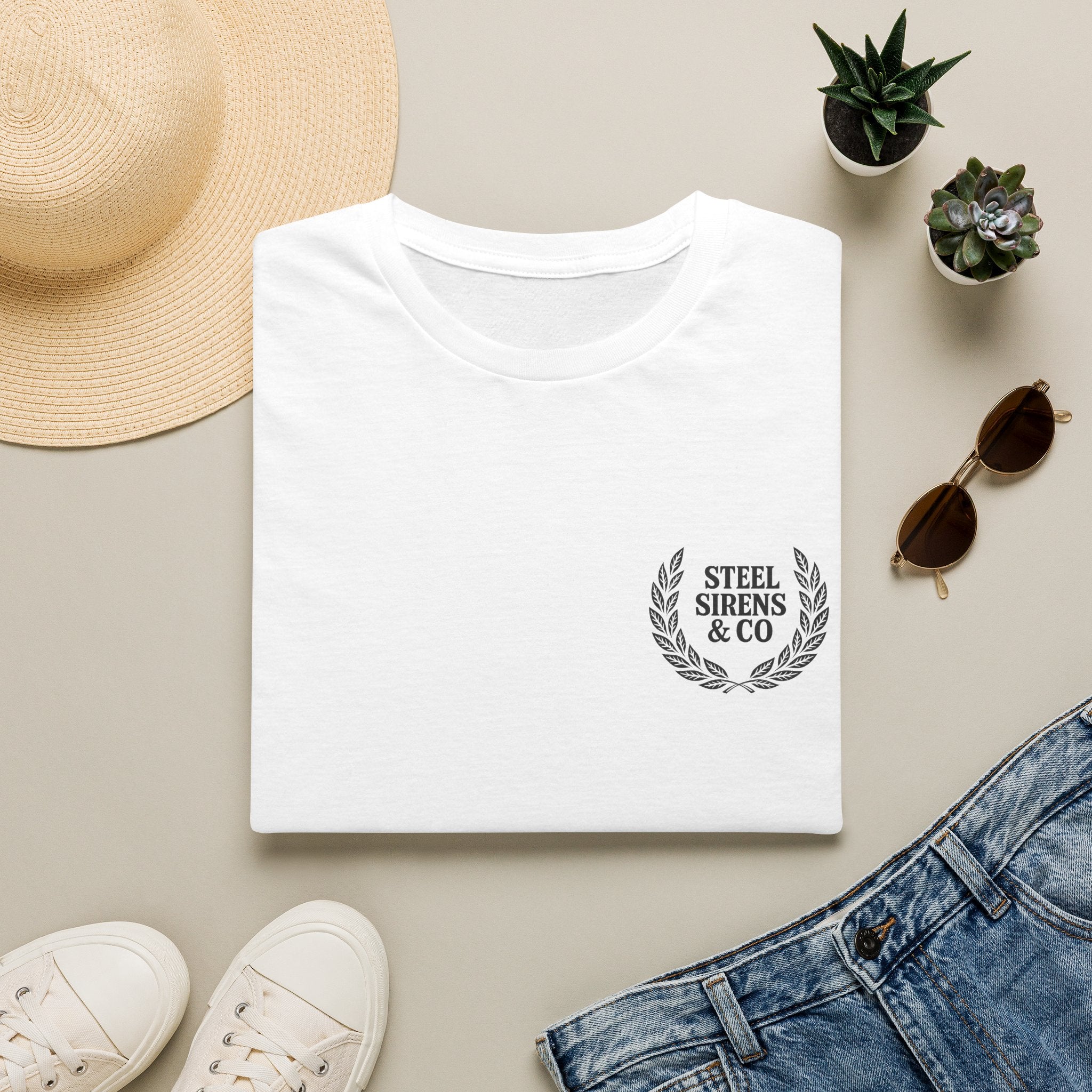 Steel Sirens Co. T‑Shirt — Trident Logo Tee (“No Rivals, No Regrets”)