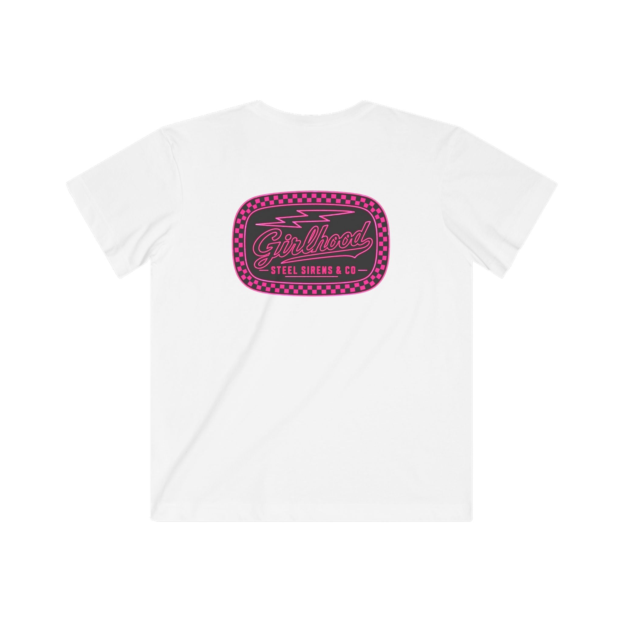 Kids Graphic Tee — Retro Pink 'Good Vibes' Logo