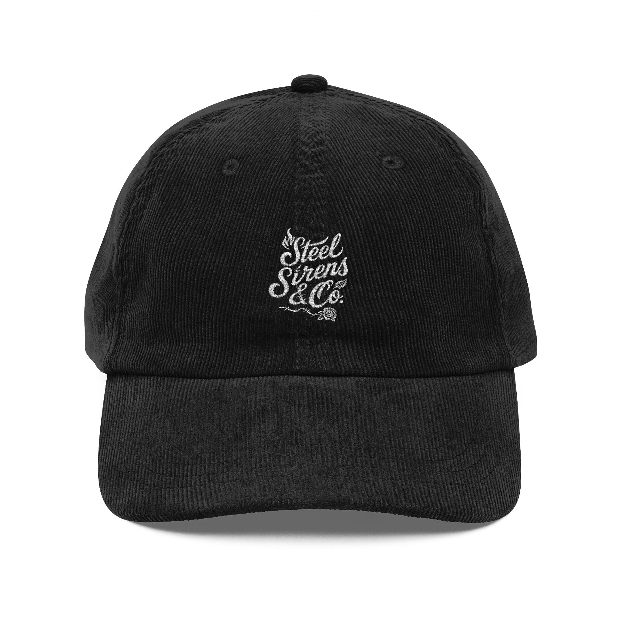 Vintage Corduroy Embroidered Cap