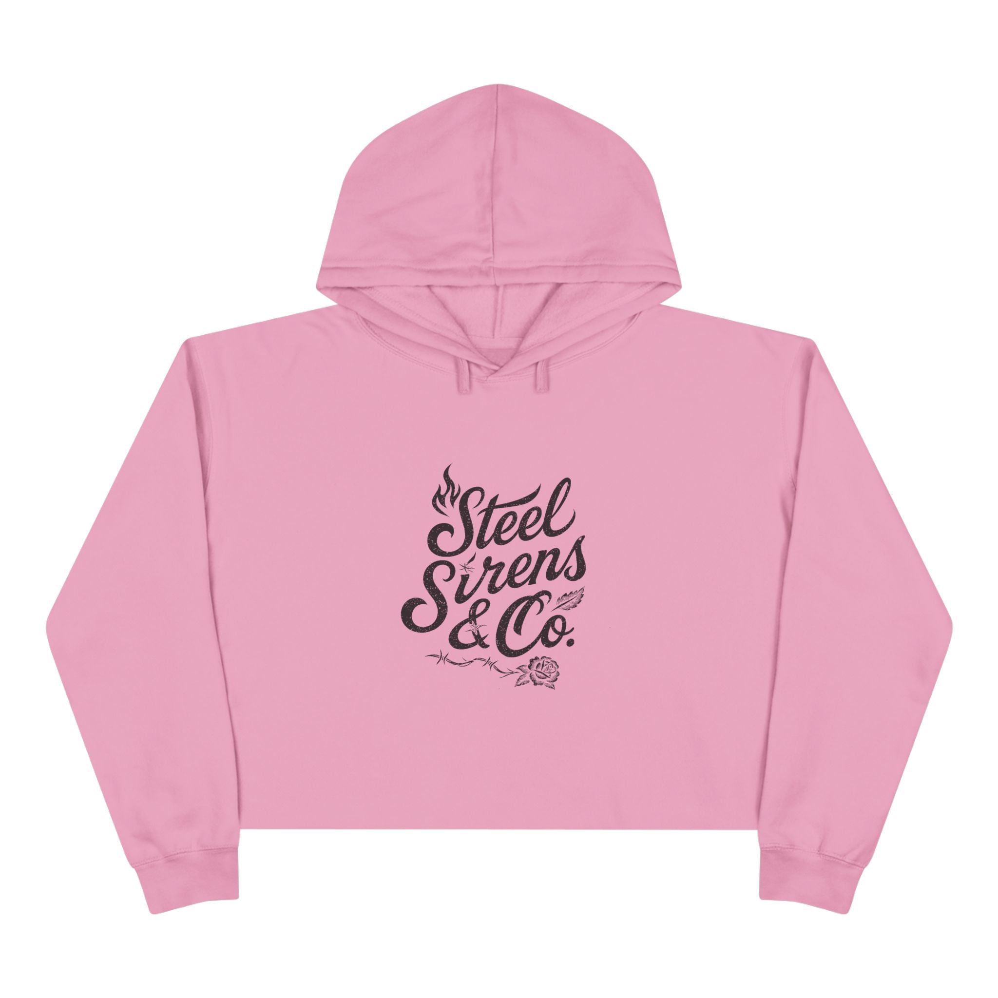 Burn & Bloom Crop Hoodie