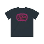 Kids Graphic Tee — Retro Pink 'Good Vibes' Logo