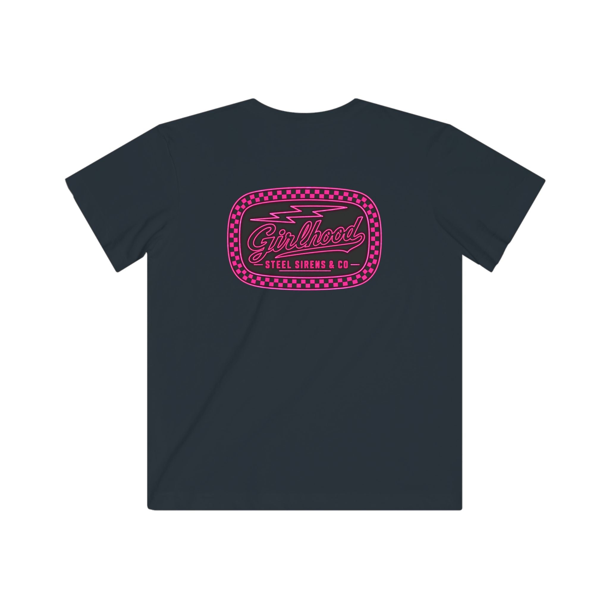Kids Graphic Tee — Retro Pink 'Good Vibes' Logo