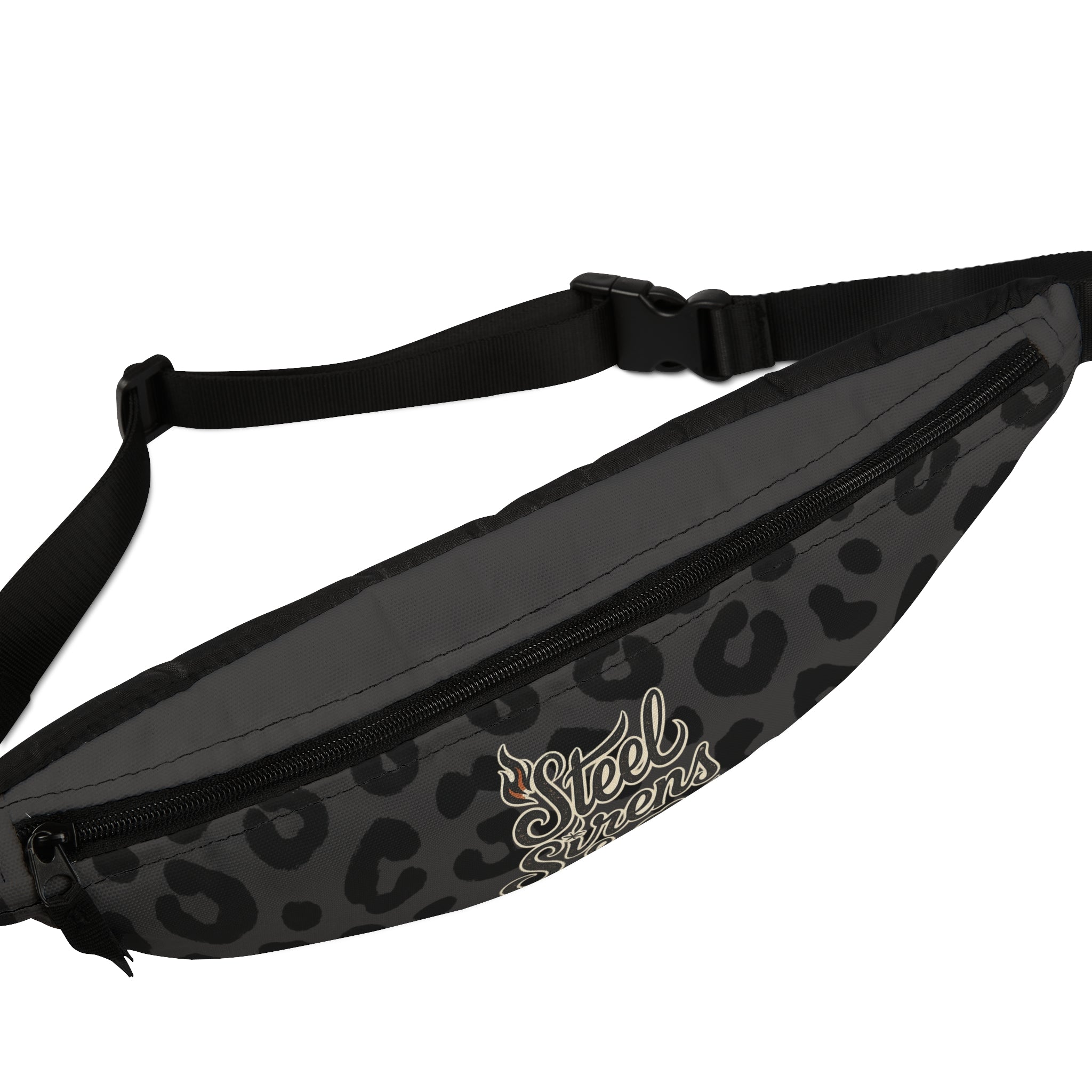 Leopard Print Fanny Pack — Steel Sirens Co. Logo Waist Bag