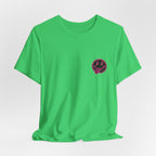 Motherhood Graphic Tee — 'Motherhood' Pink Checkerboard Logo T‑Shirt