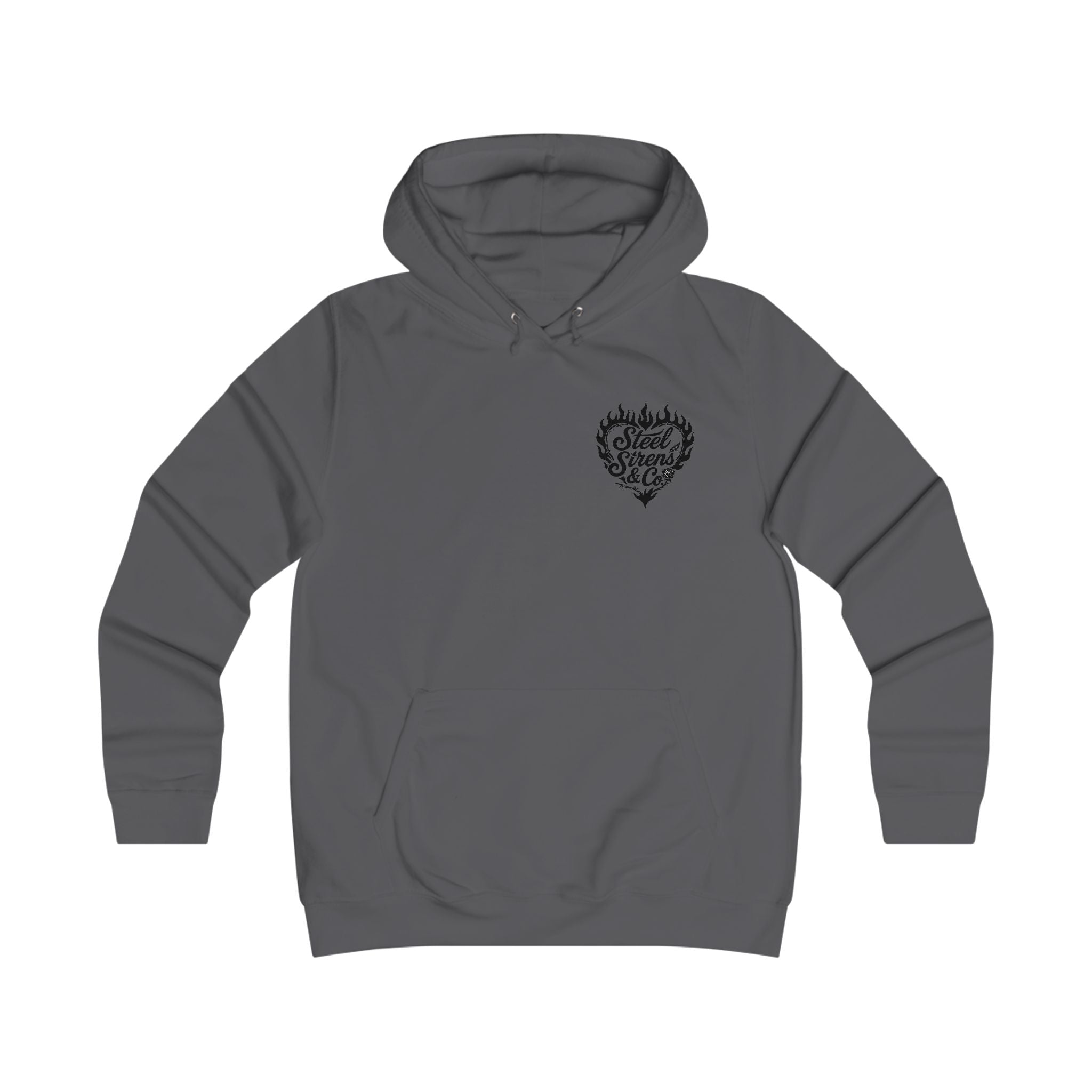 Girlie College Hoodie - 'Free Fierce & Fucking Beautiful' Skull Pin-Up Graphic Hoodie