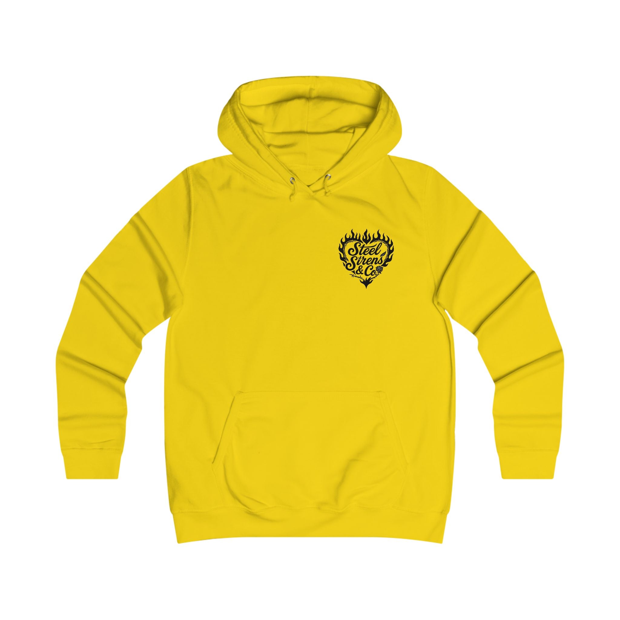 Girlie College Hoodie - 'Free Fierce & Fucking Beautiful' Skull Pin-Up Graphic Hoodie