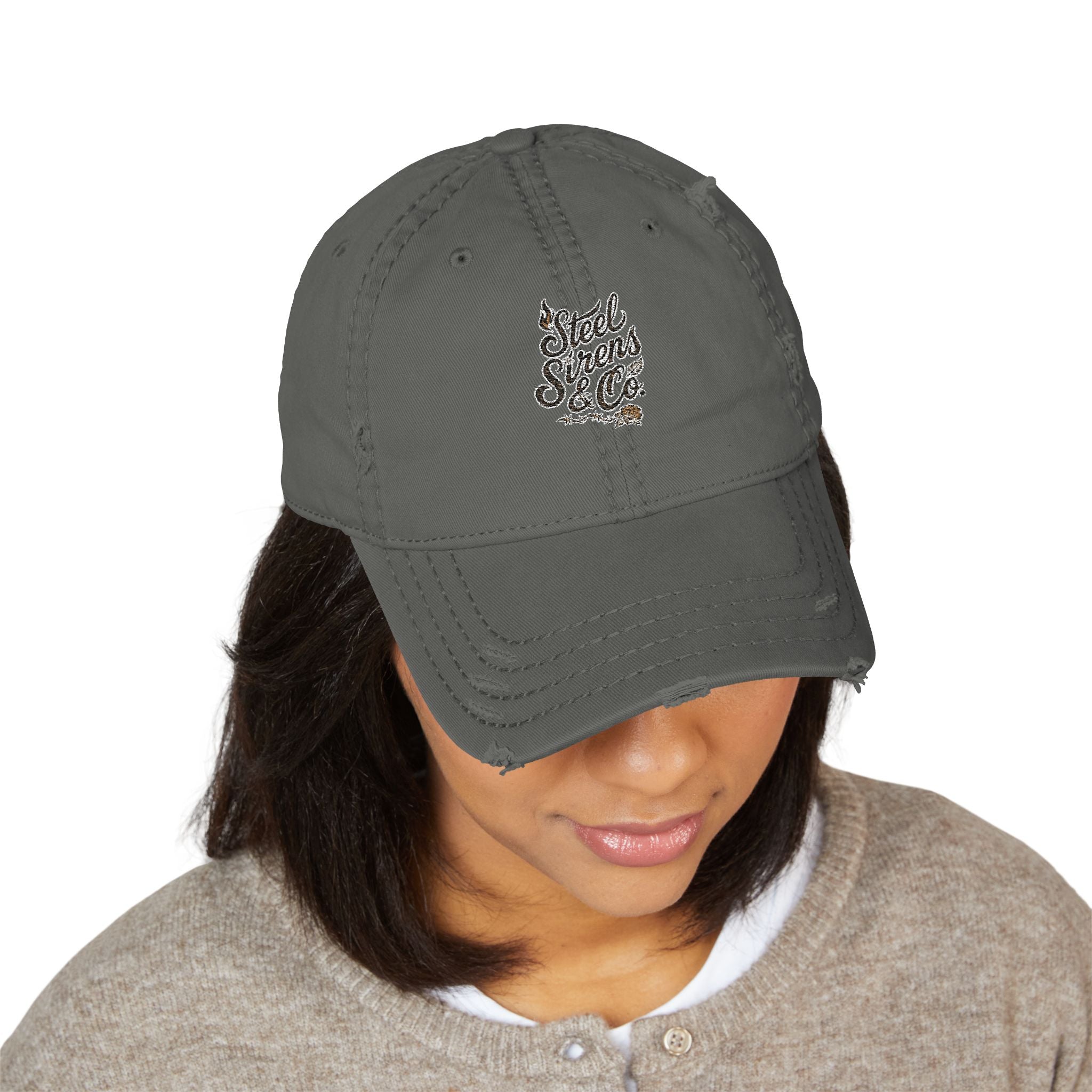 Distressed Dad Hat (Embroidery)
