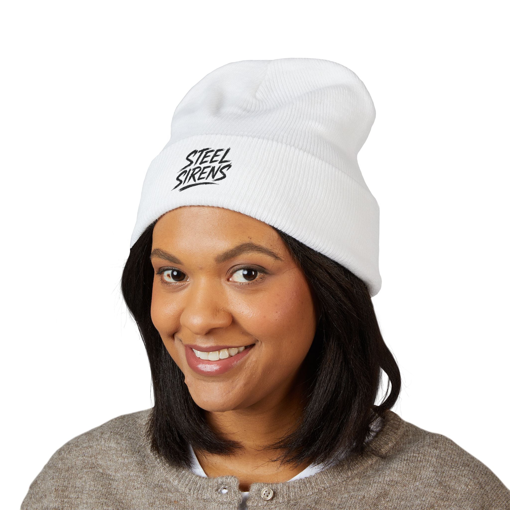 Steel Sirens Embroidered Cuffed Beanie
