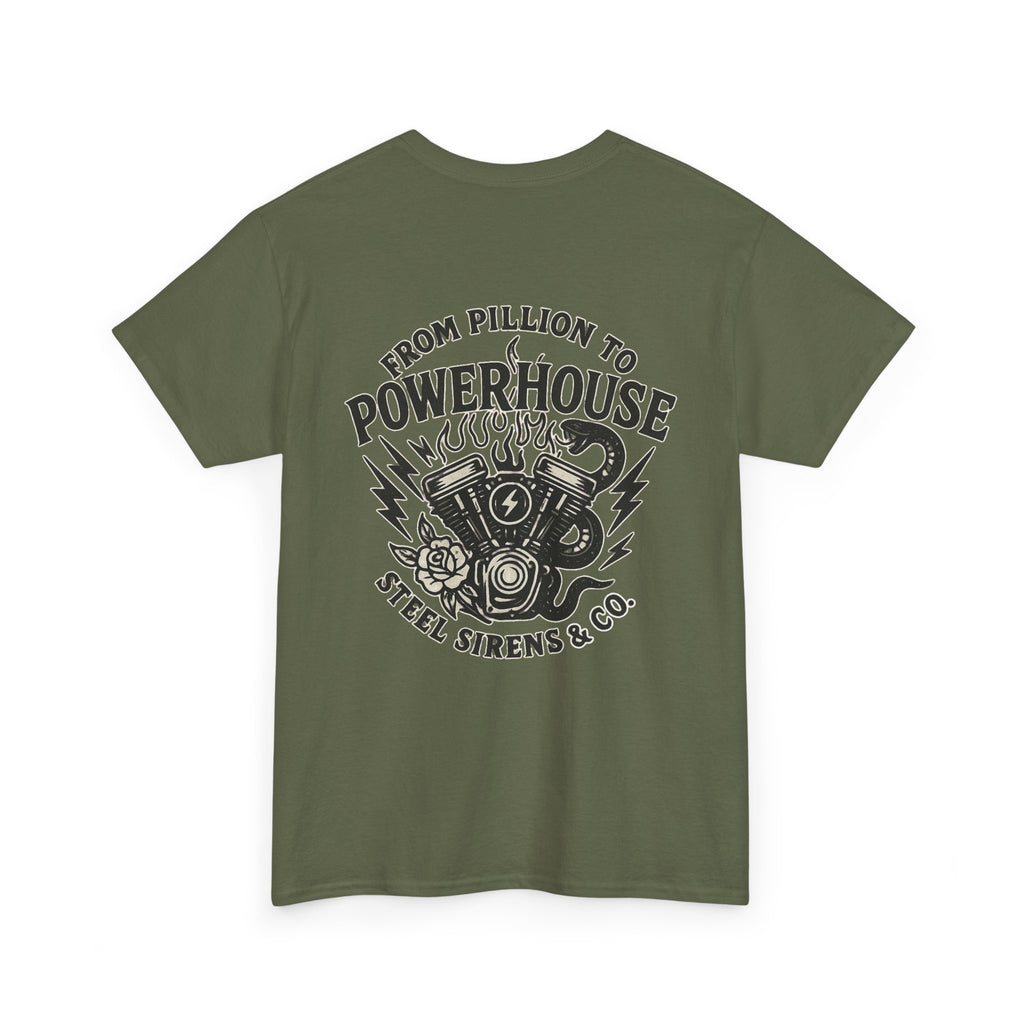 Pillion to Powerhouse Tee