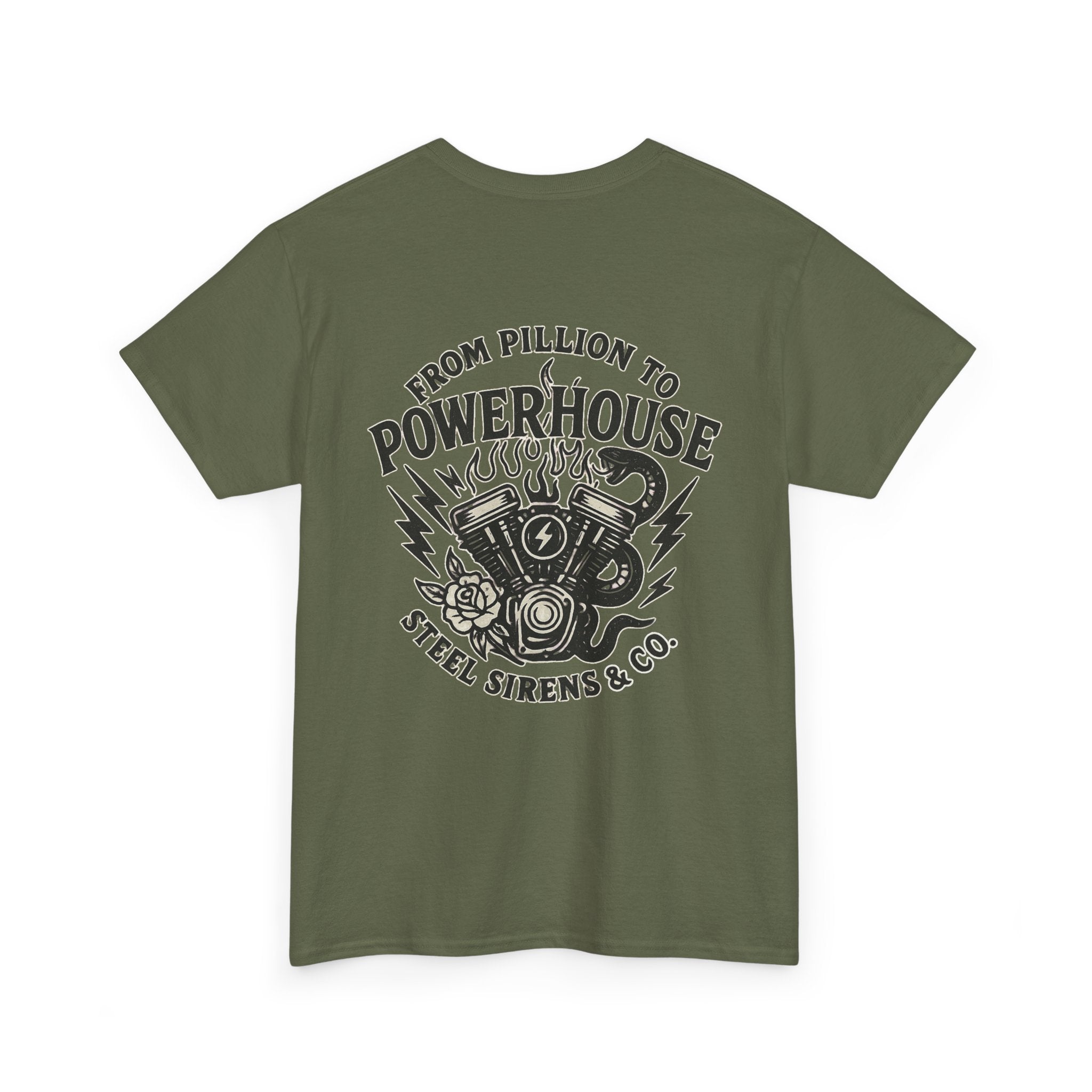 Pillion to Powerhouse Tee