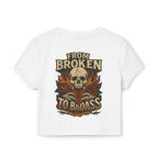 Broken to Badass Crop Tee