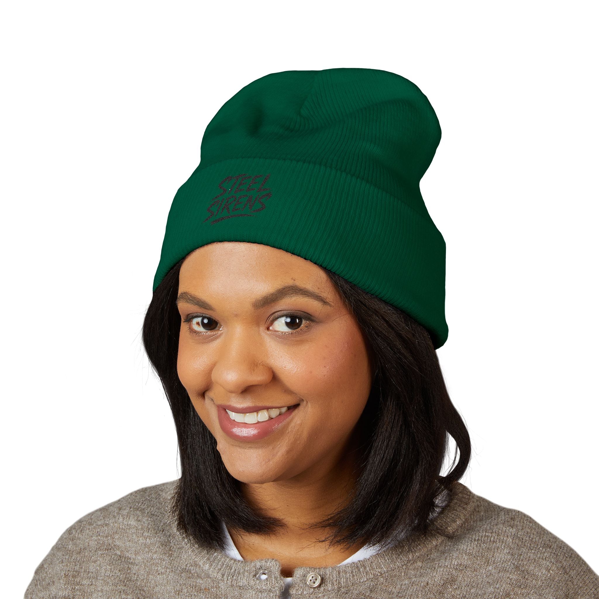 Steel Sirens Embroidered Cuffed Beanie