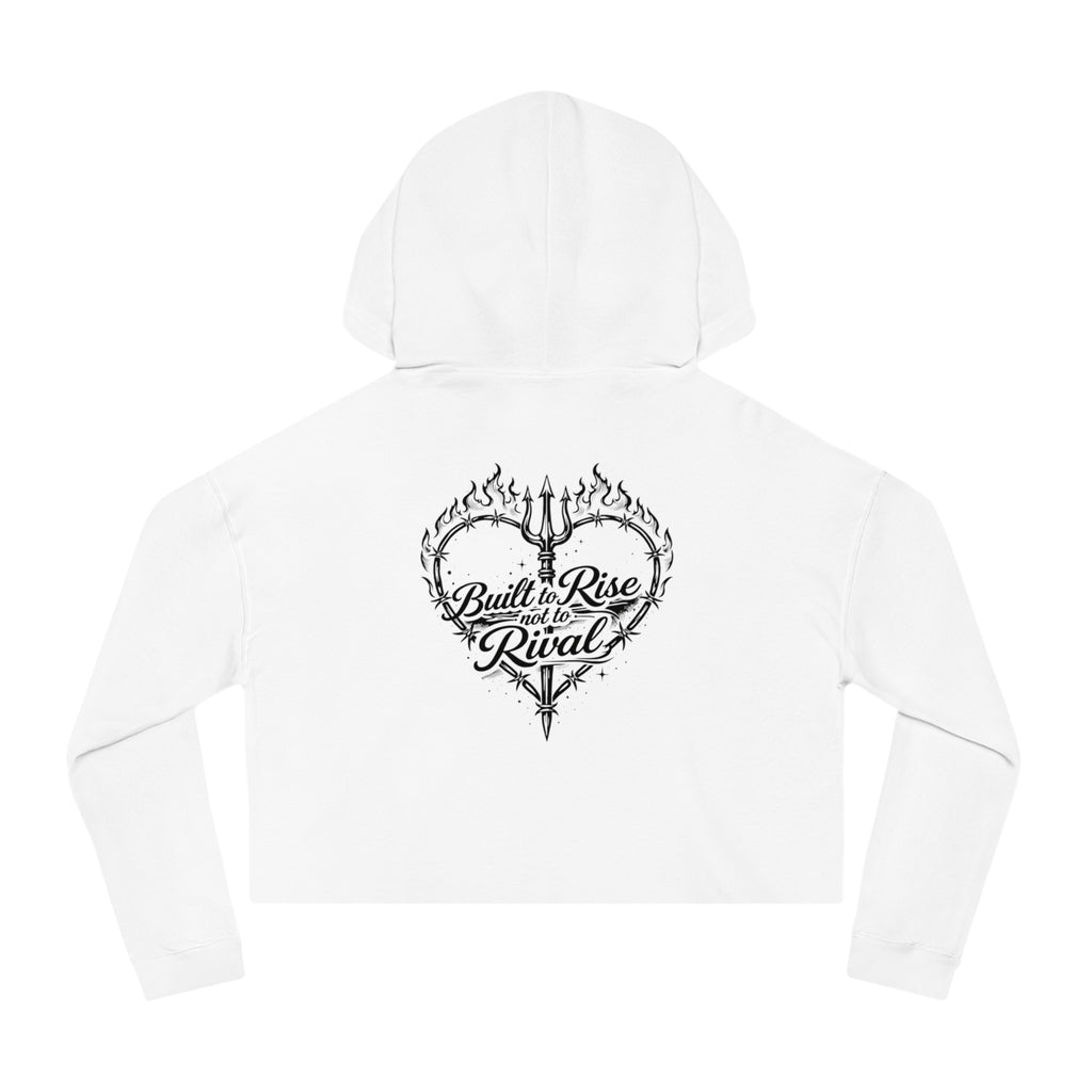 Cropped Hoodie — Steel Sirens & Co. Heart Flame Graphic