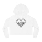 Cropped Hoodie — Steel Sirens & Co. Heart Flame Graphic
