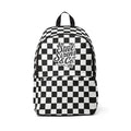 Back to Basics Checkered Back Pack
