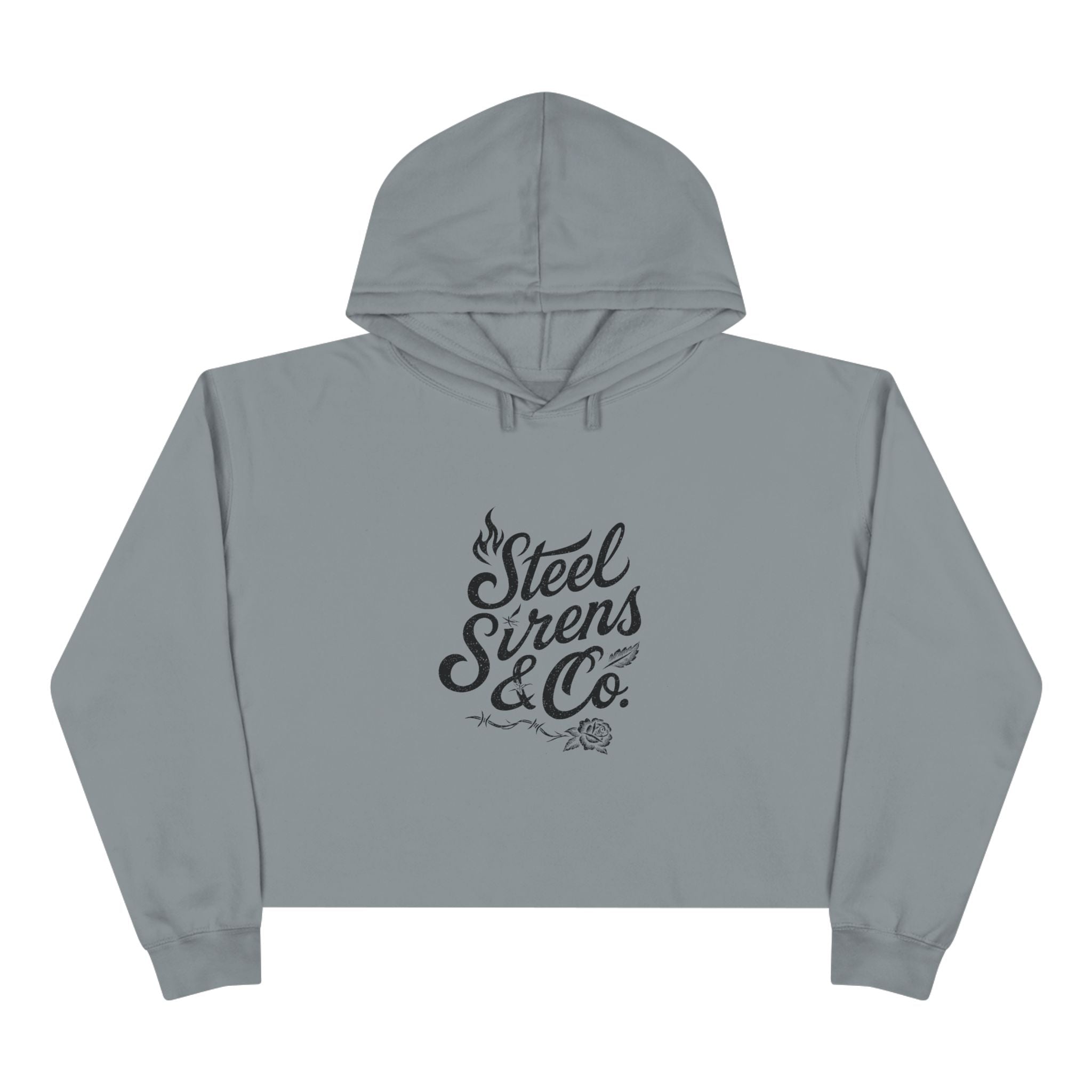 Burn & Bloom Crop Hoodie