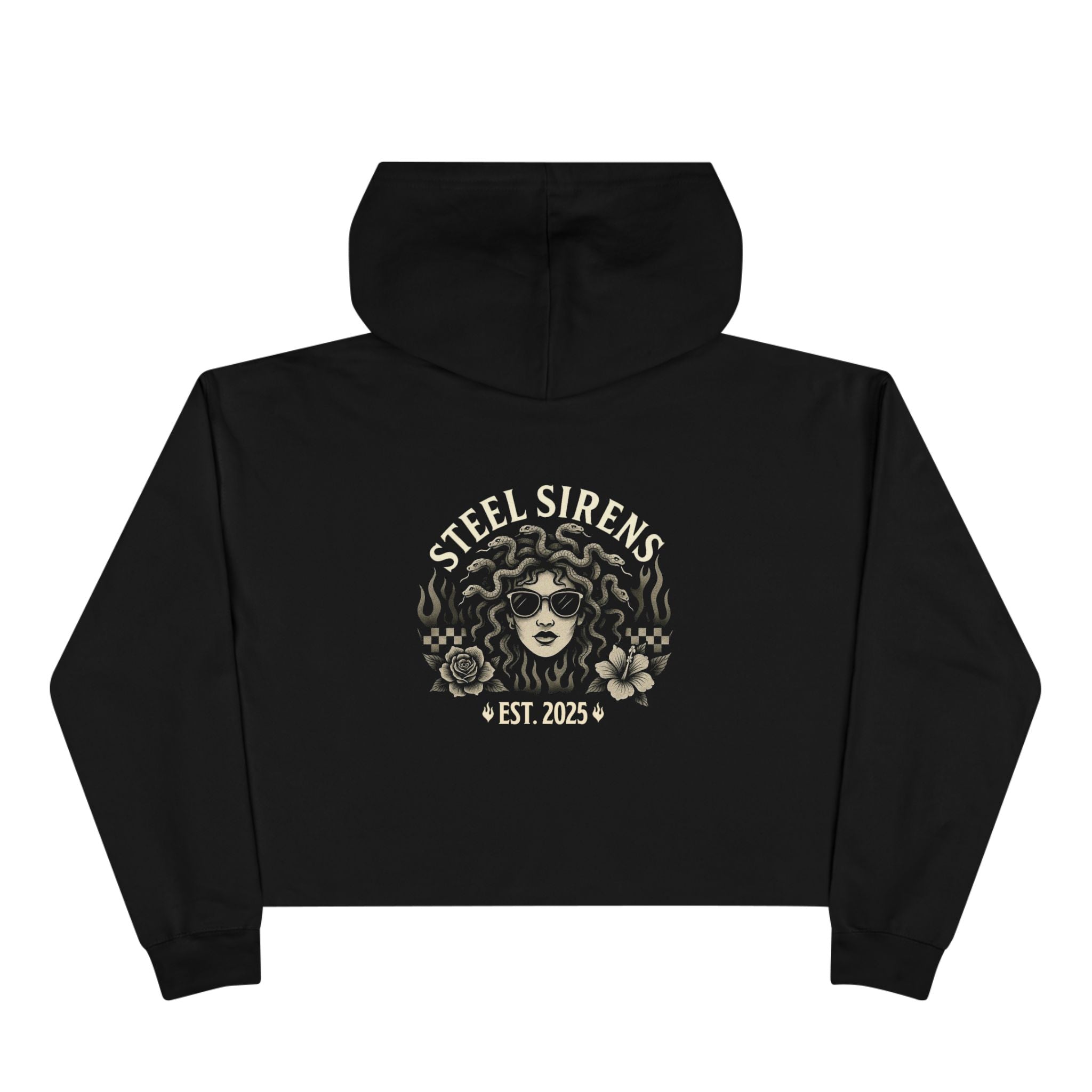 Classic Medusa Cropped Hoodie