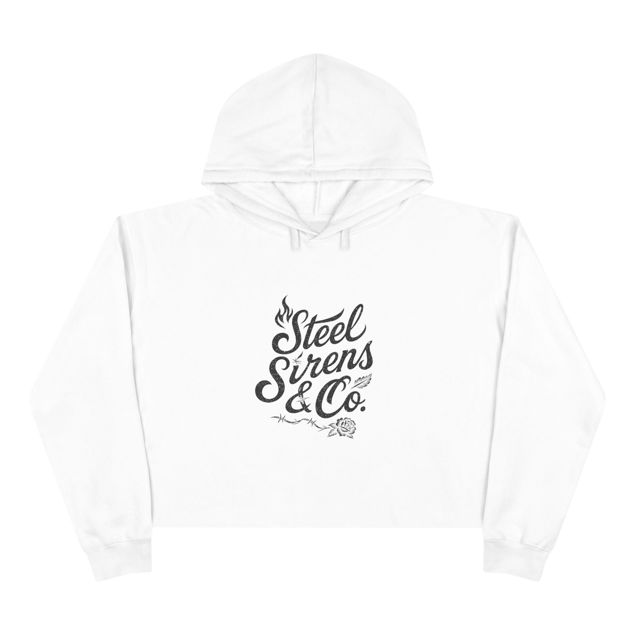 Burn & Bloom Crop Hoodie