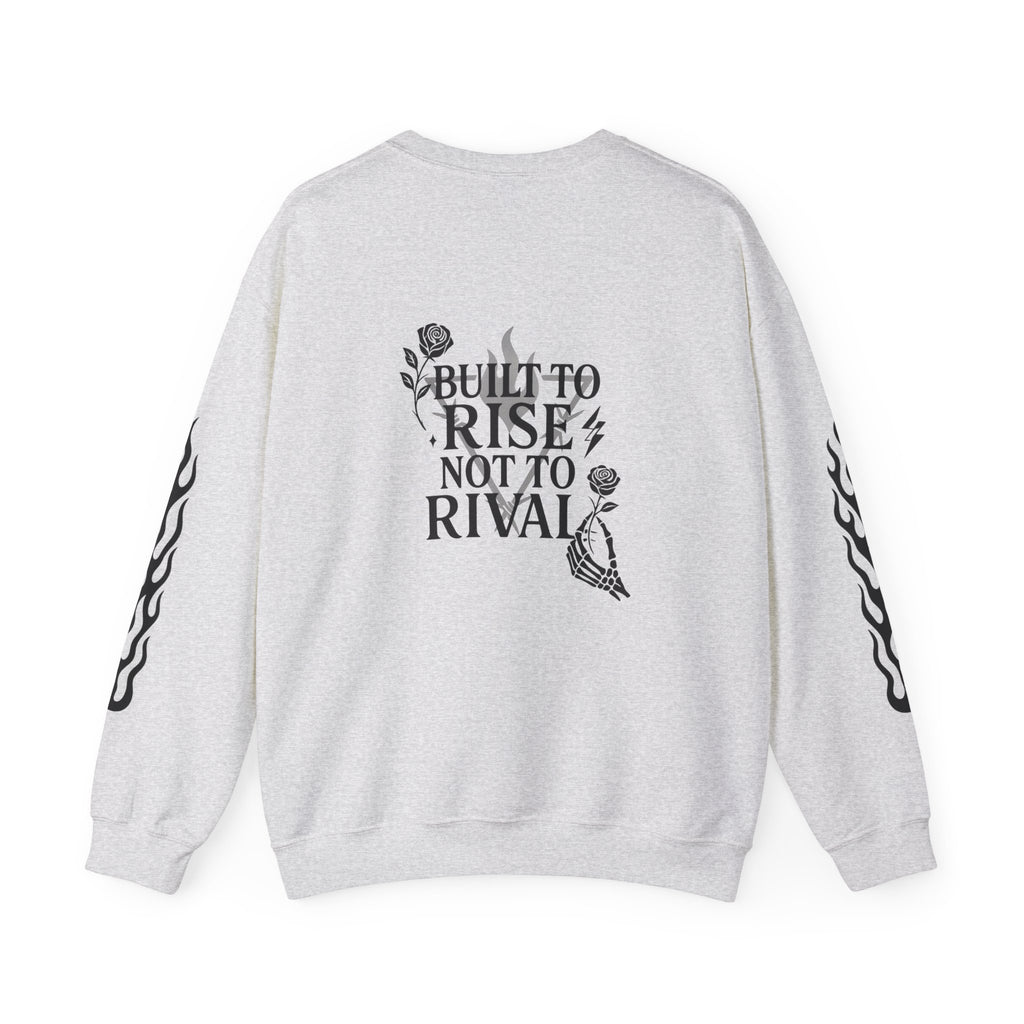 Crewneck Sweatshirt — "Steel Sirens & Co." Built to Rise Graphic