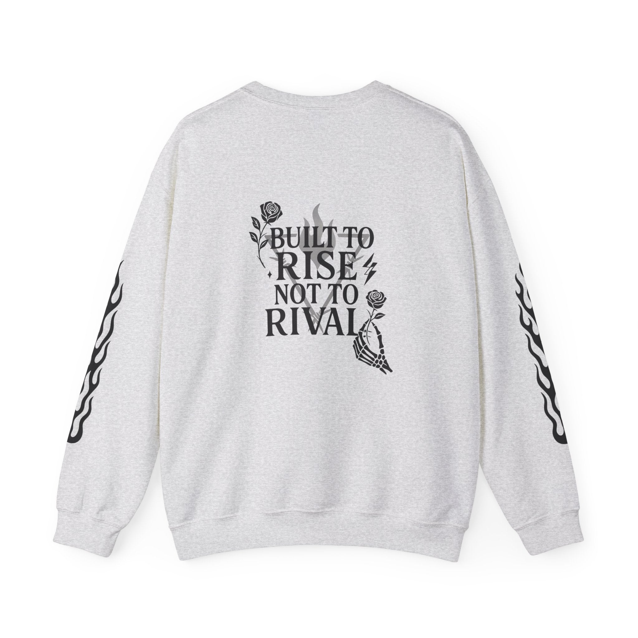 Crewneck Sweatshirt — "Steel Sirens & Co." Built to Rise Graphic