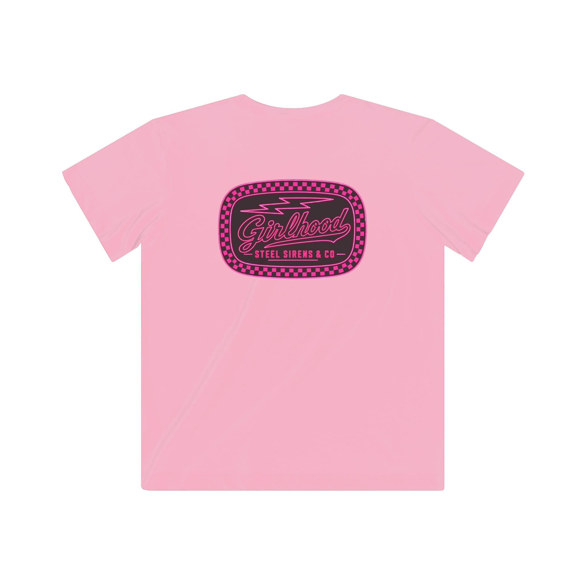 Kids Graphic Tee — Retro Pink 'Good Vibes' Logo