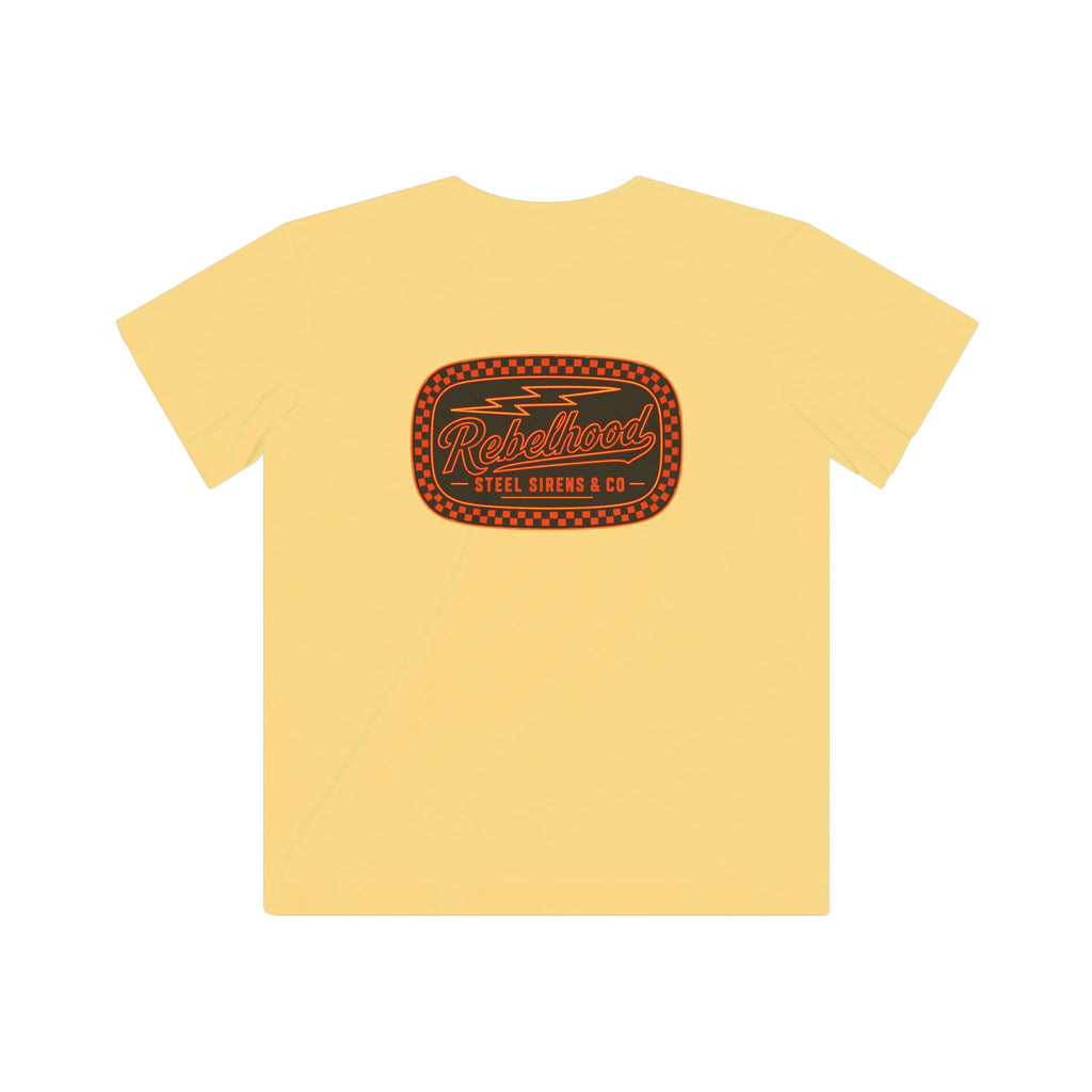 Kids Tee — Retro Racing Patch "Ridgewood Speed Shop"
