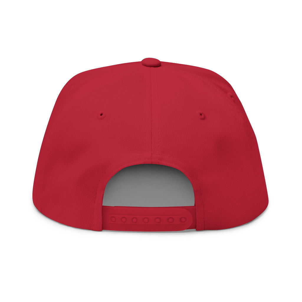 Flat Bill Cap — 'Steel Sirens & Co' Embroidered Laurel Snapback