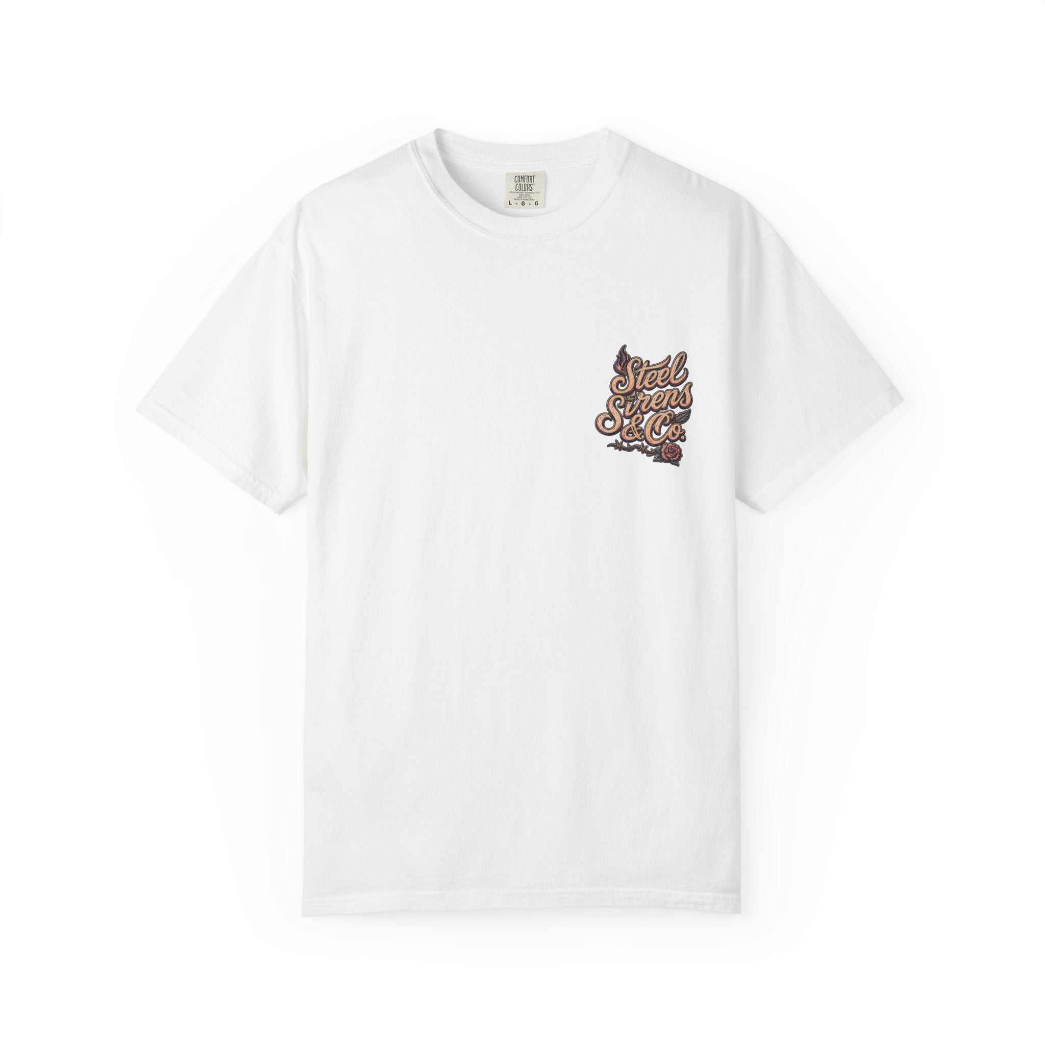 Steel Sirens Tee — Vintage Floral All-Seeing Eye Graphic T-Shirt