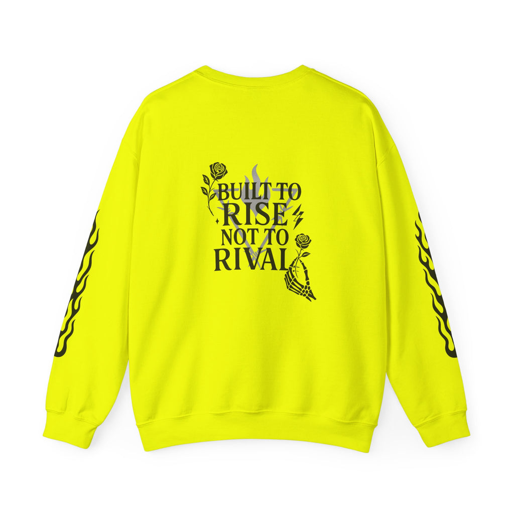 Crewneck Sweatshirt — "Steel Sirens & Co." Built to Rise Graphic