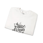 Crewneck Sweatshirt — "Steel Sirens & Co." Built to Rise Graphic