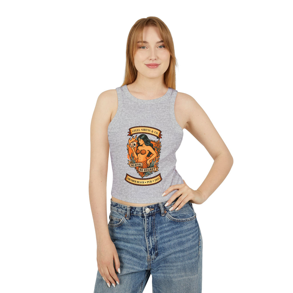 Steal Sirens Graphic Crop Tank, Vintage Style Summer Top, Casual Beachwear, Festival Clothing, No Regret Tank, Gift for Her