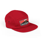 Steel Sirens & Co. Embroidered 5-Panel Cap — Khaki Vintage Patch Hat