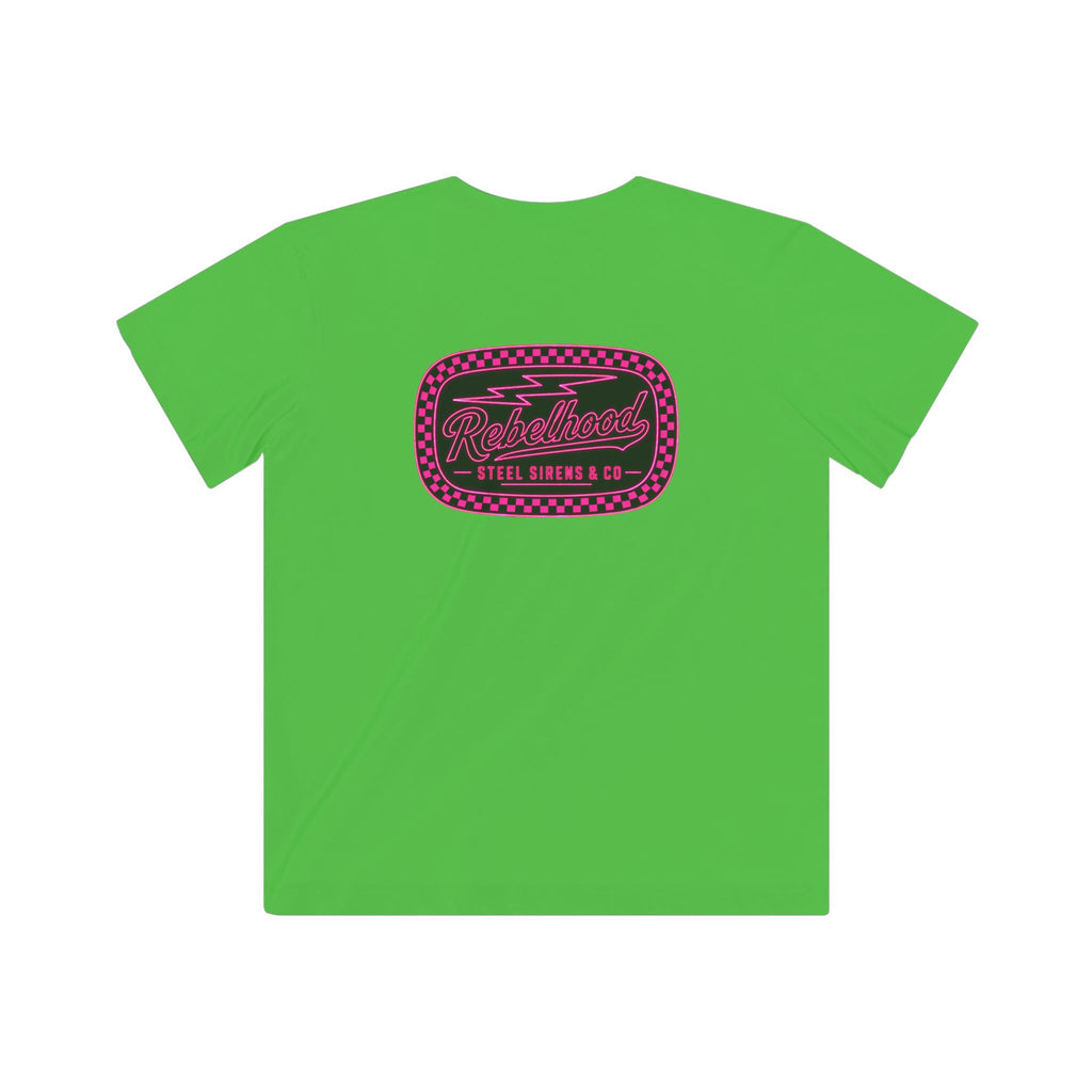 Neon Pink Rebelhood Youth Graphic Tee