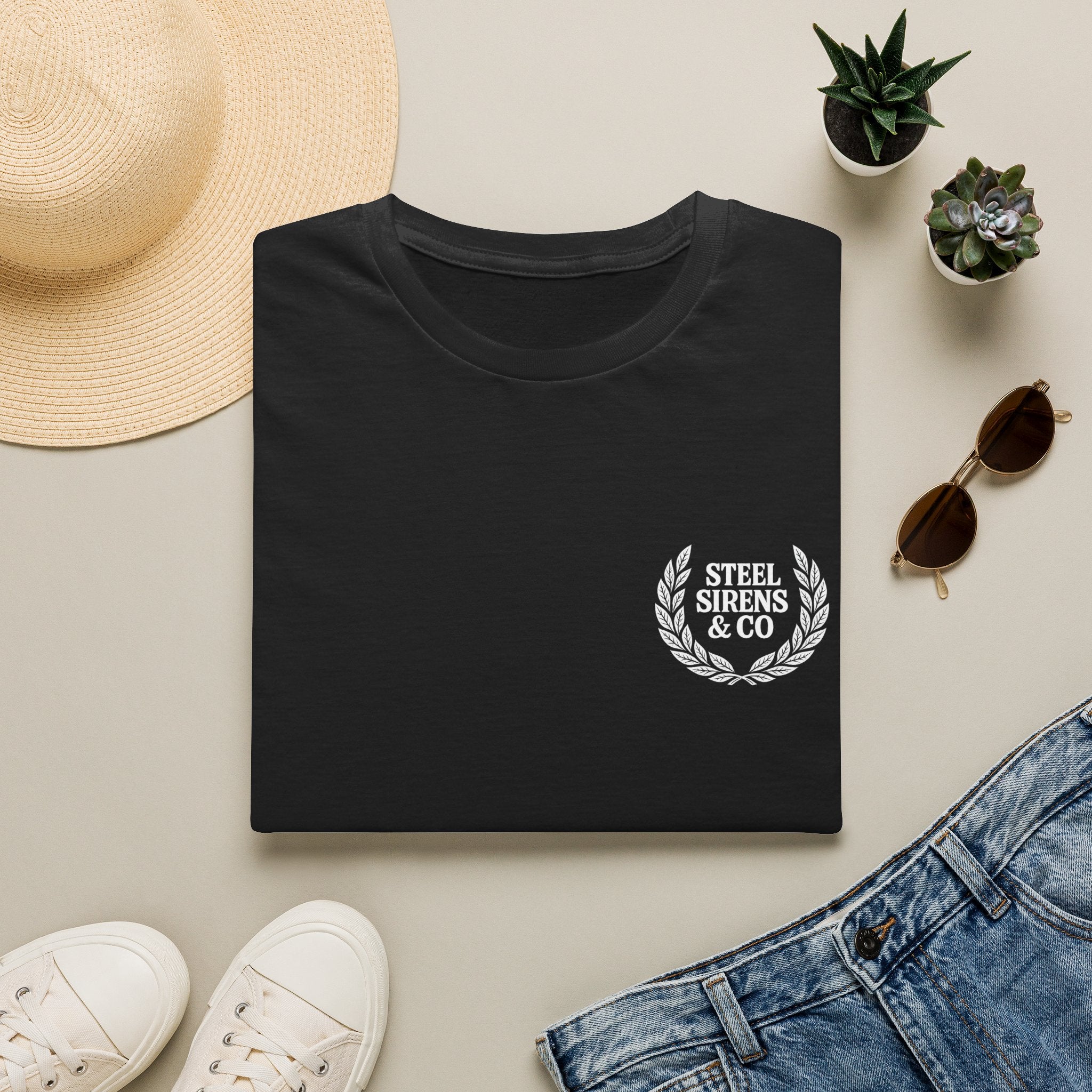 Steel Sirens Co. T‑Shirt — Trident Logo Tee (“No Rivals, No Regrets”)