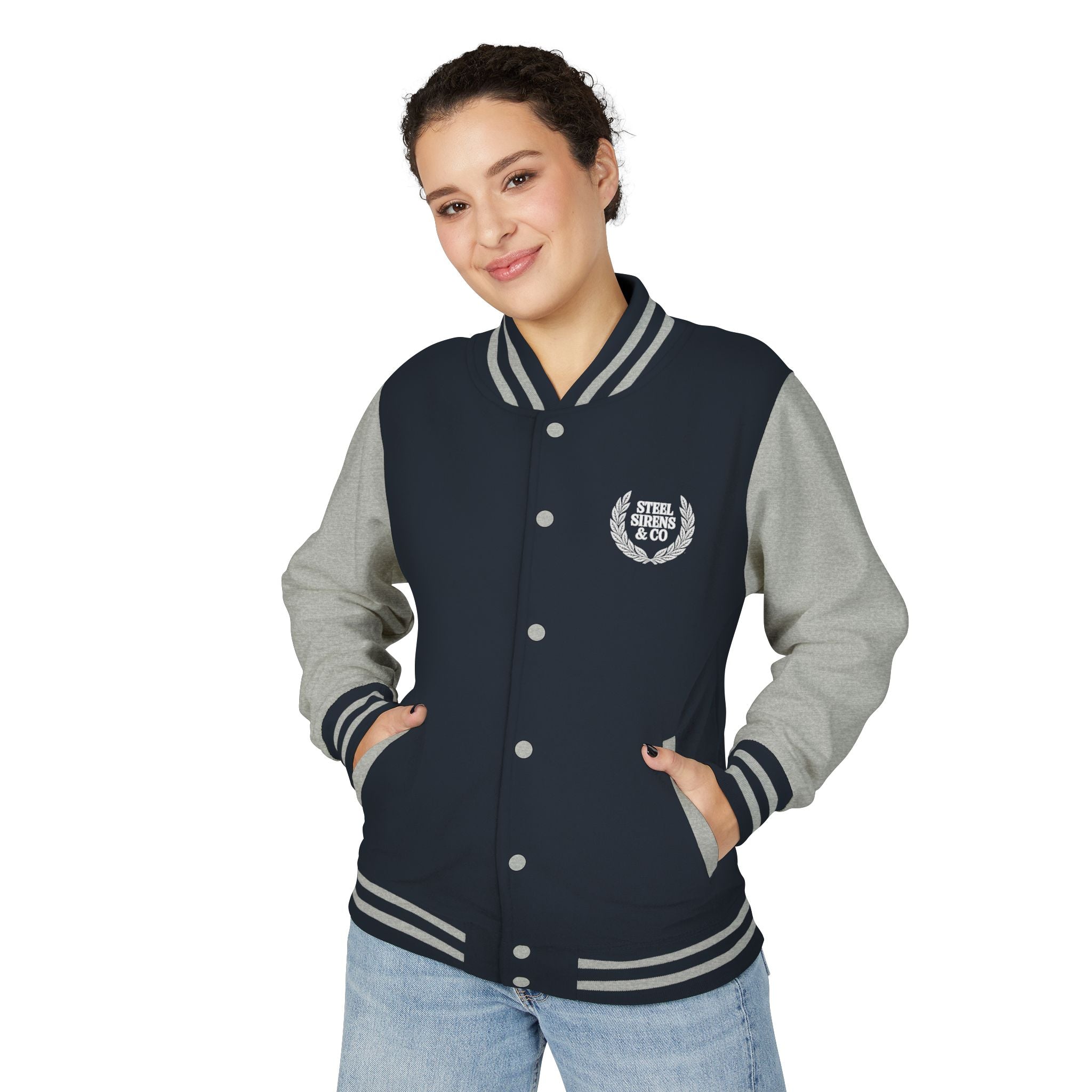 Letterman Jacket — Steel Sirens Crest Varsity Jacket