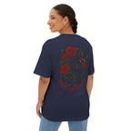 Skull Rose Unisex Oversized Boxy Tee