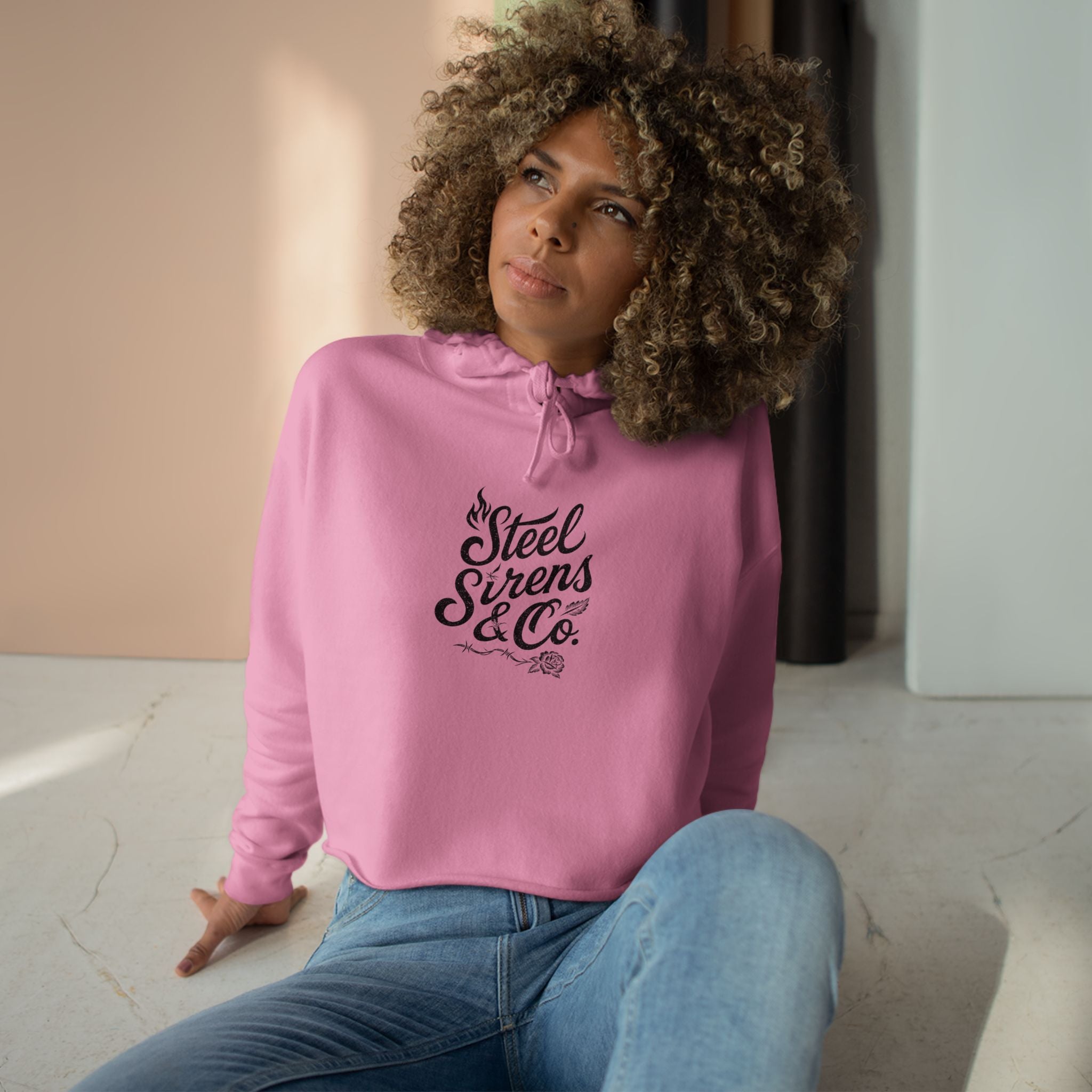 Classic Medusa Cropped Hoodie