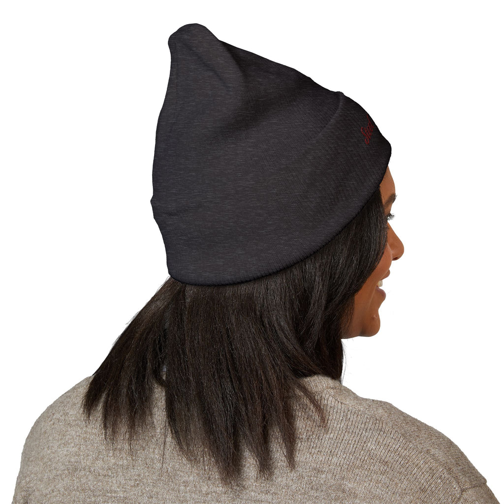Steel Sirens Flame Crest Embroidered Beanie